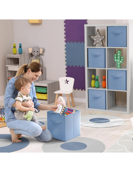 Cubes de Almacenamiento Sorbus 6 Unidades 27,94 cm Azul Pastel