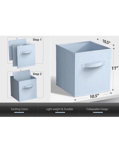 Cubes de Almacenamiento Sorbus 6 Unidades 27,94 cm Azul Pastel
