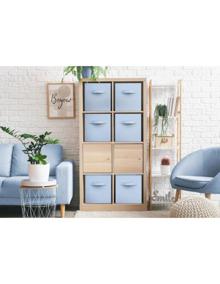 Cubes de Almacenamiento Sorbus 6 Unidades 27,94 cm Azul Pastel