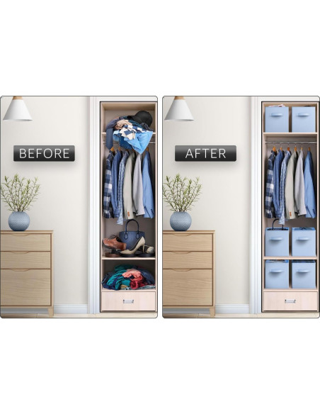 Cubes de Almacenamiento Sorbus 6 Unidades 27,94 cm Azul Pastel