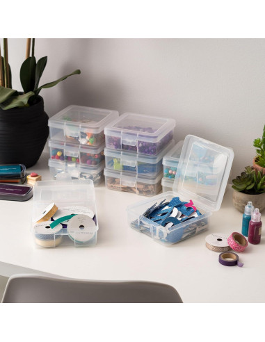 Caja de Almacenamiento IRIS USA 10 Piezas Plástico Transparente