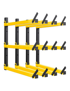 Estante Plegable GREENER de Madera 3 Niveles Amarillo