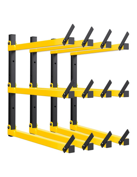 Estante Plegable GREENER de Madera 3 Niveles Amarillo