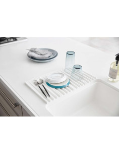 Bandeja de Drenaje Plegable Yamazaki Tower 25x40.5cm Blanca 2