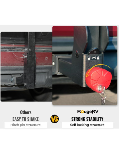 Soporte para Bicicletas BougeRV 2.0 Doble Bloqueo 74.84 kg