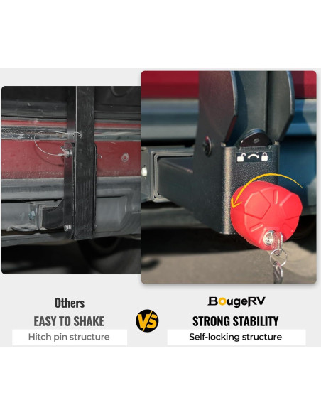 Soporte para Bicicletas BougeRV 2.0 Doble Bloqueo 74.84 kg