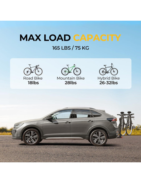 Soporte para Bicicletas BougeRV 2.0 Doble Bloqueo 74.84 kg