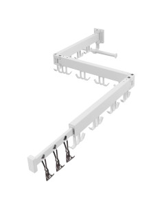 Estante de Secado de Ropa Plegable RFOUO Blanco 1,10 kg