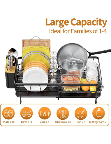 Escurridor de Platos Expandible Urackify 54.5 cm Antideslizante