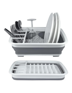 Estante de Secado de Platos BNBD Plegable Blanco 37.5x30cm