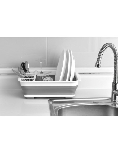 Estante de Secado de Platos BNBD Plegable Blanco 37.5x30cm