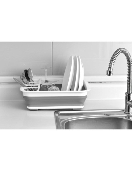 Estante de Secado de Platos BNBD Plegable Blanco 37.5x30cm
