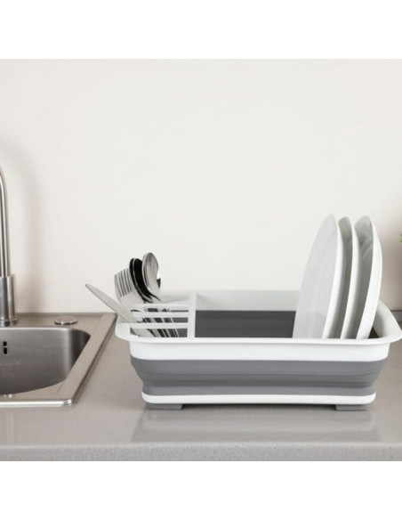 Estante de Secado de Platos BNBD Plegable Blanco 37.5x30cm