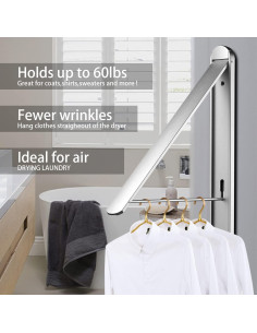 Estante Plegable para Secar Ropa Kuaguan Aluminio Plata 2