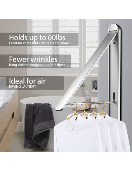 Estante Plegable para Secar Ropa Kuaguan Aluminio Plata