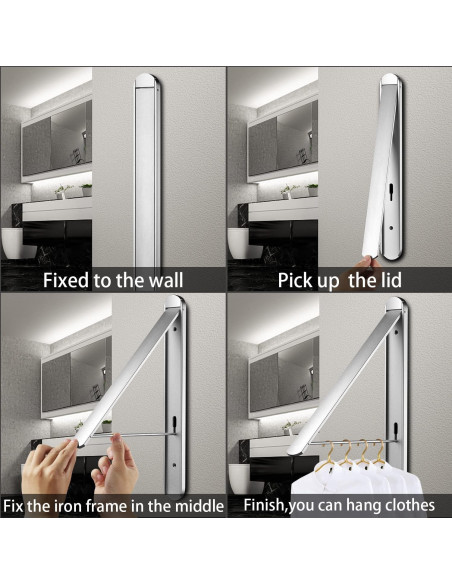 Estante Plegable para Secar Ropa Kuaguan Aluminio Plata