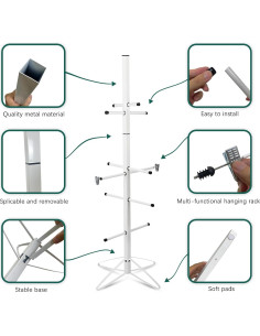 Soporte de Secado de Hockey MYHLPER 139,7x55,88cm Metal 2