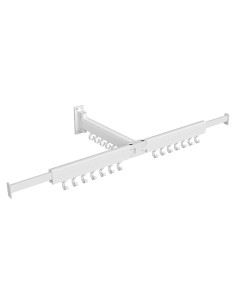Estante Secar Ropa Pared SONGMICS Blanco 21 Ganchos 1,18 kg