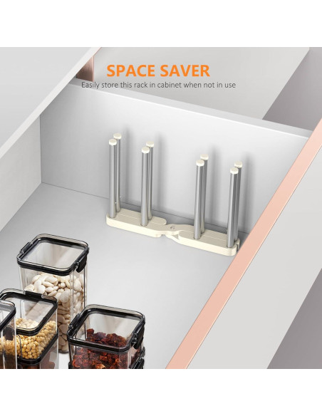 Soporte Plegable para Secado de Botellas KORRTFID 25,4 cm