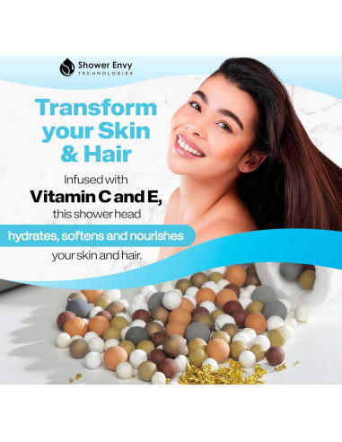 Cabezal de Ducha Filtrado Shower Envy 5.0 - Vitamina C y E