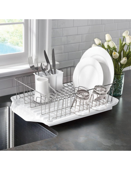 Escurridor de Platos Grande Farberware 3 Piezas Blanco