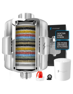 Filtro de Ducha SparkPod 23 Etapas Cromo Pulido 0,39 kg