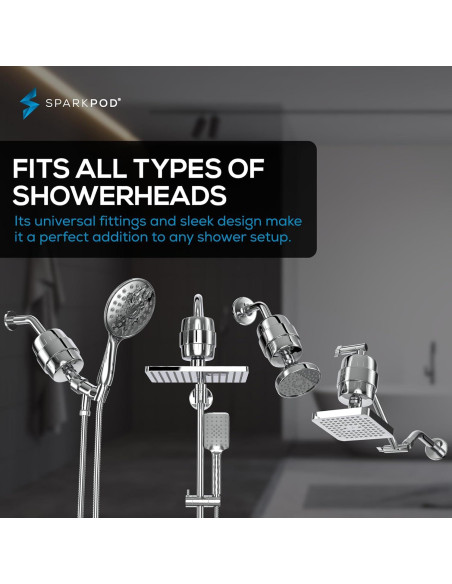 Filtro de Ducha SparkPod 23 Etapas Cromo Pulido 0,39 kg