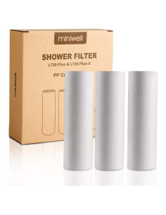 Filtro de Ducha Miniwell 720-Plus Reemplazo 3 Piezas