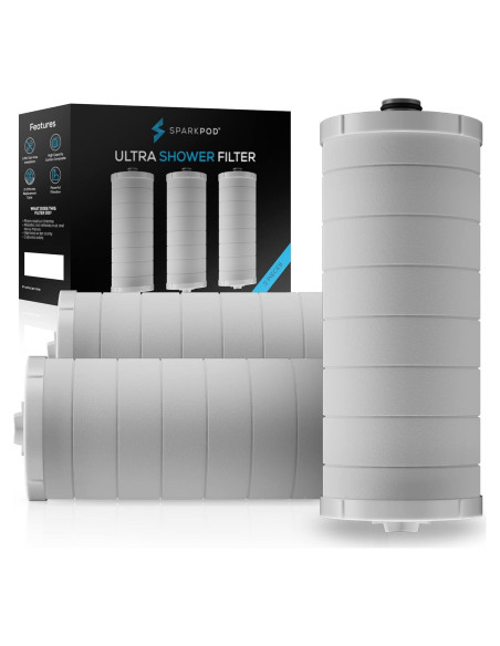 Cartucho Filtro de Ducha SparkPod - 3 Piezas - Elimina Cloro