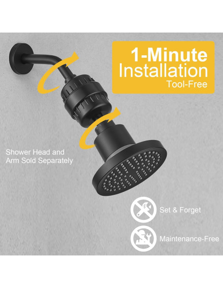 Filtro de Ducha BESy Alta Resistencia 226g Universal