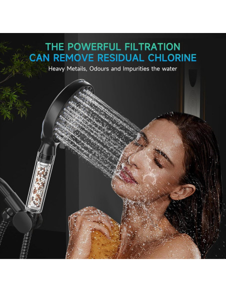 Filtro de Ducha SR SUN RISE con 2 Reemplazos para Agua Dura