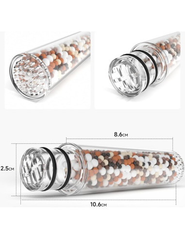 Filtro de Ducha SR SUN RISE con 2 Reemplazos para Agua Dura