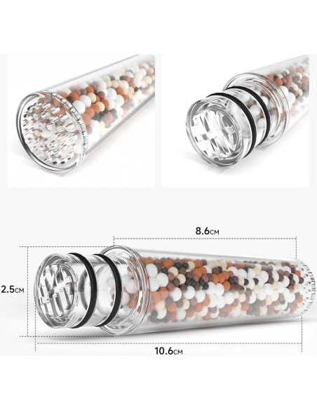 Filtro de Ducha SR SUN RISE con 2 Reemplazos para Agua Dura