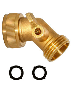 Codo de Manguera de Jardín Morvat 45 Grados Latón 3/4"