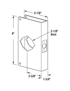 Placa de Refuerzo de Cerradura Prime-Line U 9551 Acero Inoxidable 2