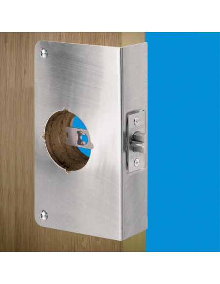 Placa de Refuerzo de Cerradura Prime-Line U 9551 Acero Inoxidable