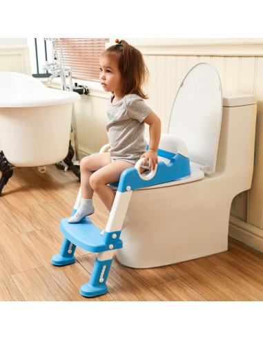 Asiento de Entrenamiento para Baño Wiifo Azul Ajustable