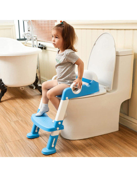 Asiento de Entrenamiento para Baño Wiifo Azul Ajustable