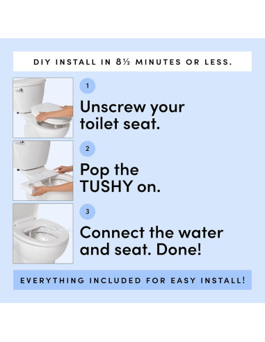 Bidet TUSHY Classic 3.0 No Eléctrico Platino Ajustable
