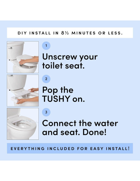 Bidet TUSHY Classic 3.0 No Eléctrico Platino Ajustable