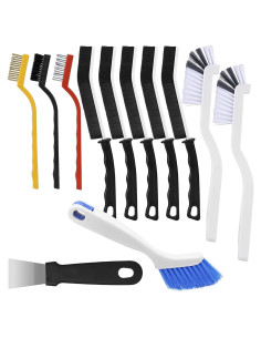 Set de 12 Cepillos de Limpieza Lazzineer para Esquinas y Ranuras