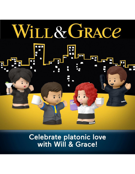 Conjunto de Figuras Coleccionables Little People Will y Grace - 4 Piezas