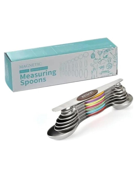 Cucharas Medidoras Magnéticas 7 Piezas Acero Inoxidable