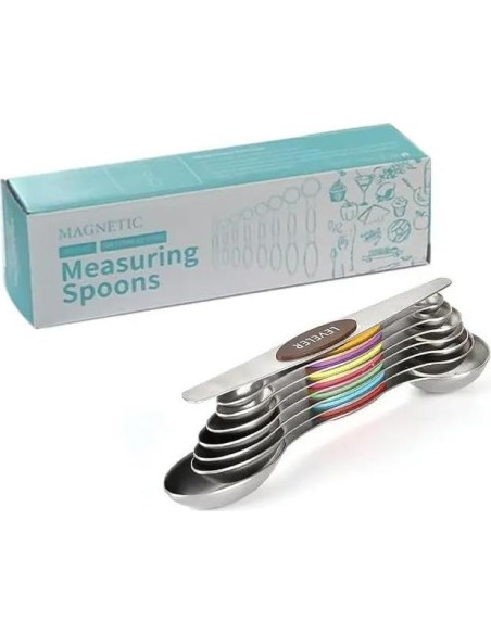 Cucharas Medidoras Magnéticas 7 Piezas Acero Inoxidable