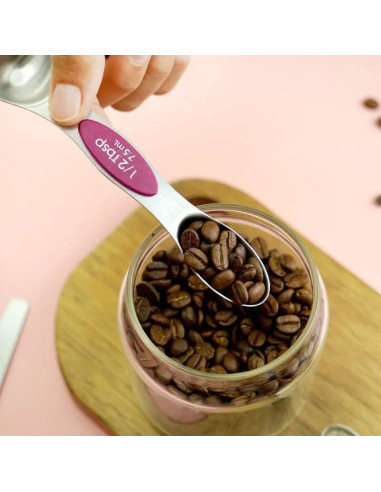 Cucharas Medidoras Magnéticas 7 Piezas Acero Inoxidable