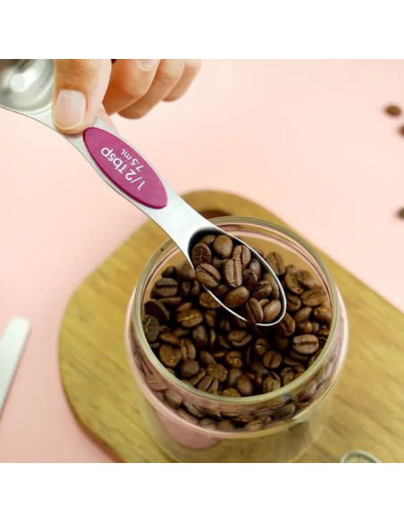 Cucharas Medidoras Magnéticas 7 Piezas Acero Inoxidable