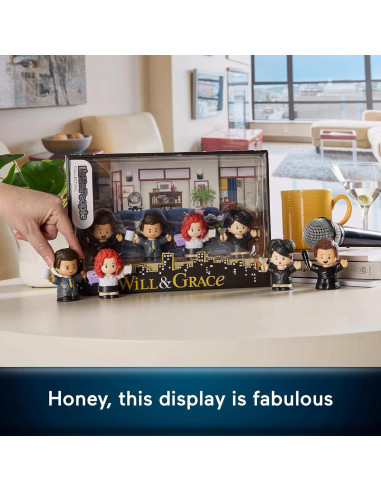 Conjunto de Figuras Coleccionables Little People Will y Grace - 4 Piezas
