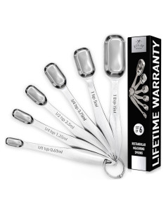 Juego de Cucharas Medidoras Zulay - 6 Piezas Acero Inoxidable