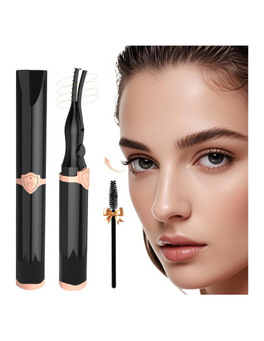 Rizador de Pestañas Eléctrico Recargable NYUDN 2en1 Negro