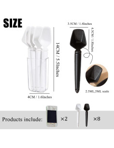 Cucharón Medidor Multifuncional OULIGET 2 Piezas 13.97 cm 2